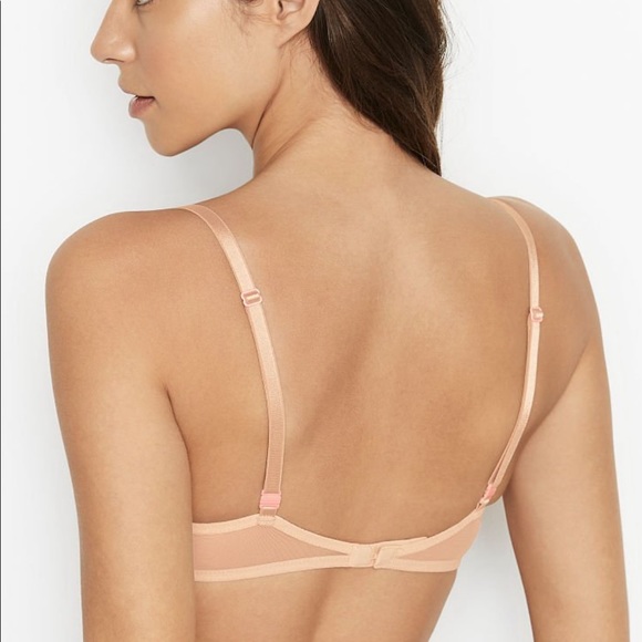 Victoria’s Secret Sexy Tee Unlined Demi Nude Floral Lace Bra - Picture 3 of 7